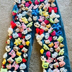 Finesse Denim Jeans stuffed animal jeans size LARGE